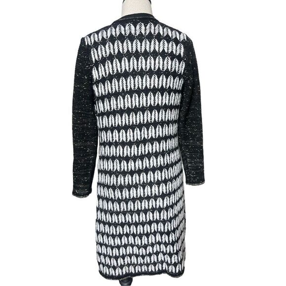 Belldini Sparkly Long Sleeve Long Cardigan Sweater Tunic Size Medium - Picture 4 of 5